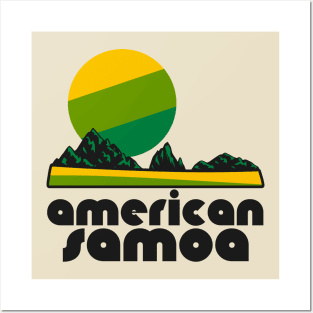 Retro American Samoa ))(( Tourist Souvenir National Park Design Posters and Art